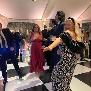 ASOS LUXE dramatic collar embellished maxi dress in black